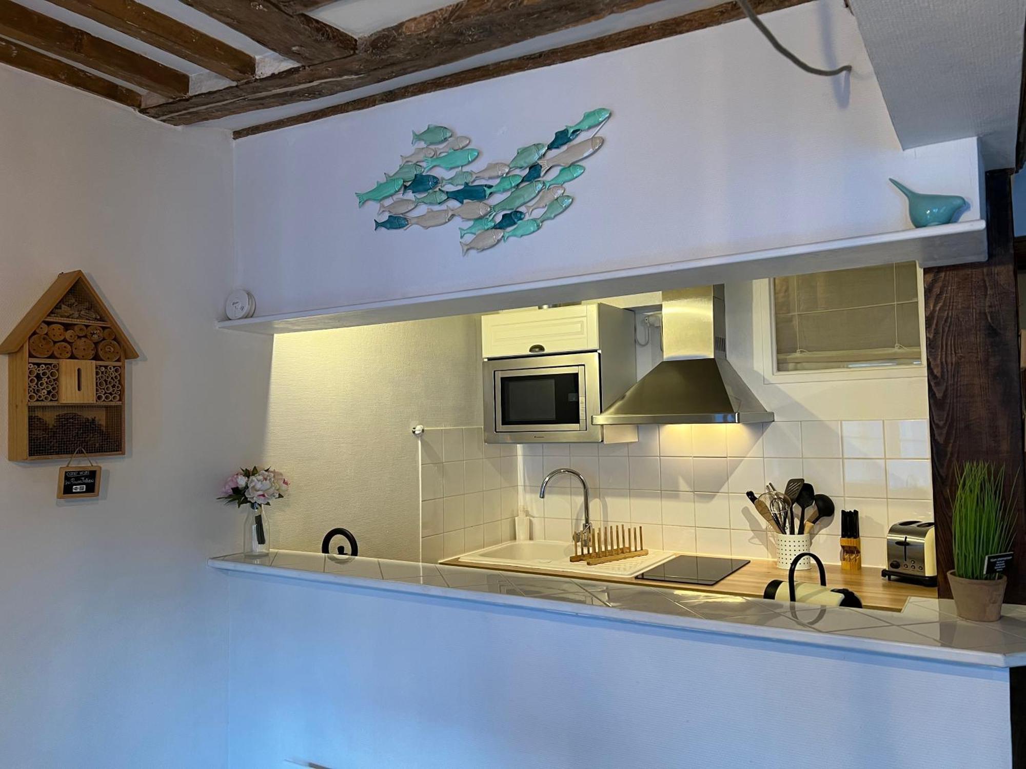 Une Pause Chez Julien, Appartement Lumineux Et Idealement Situe! 옹플뢰르 외부 사진